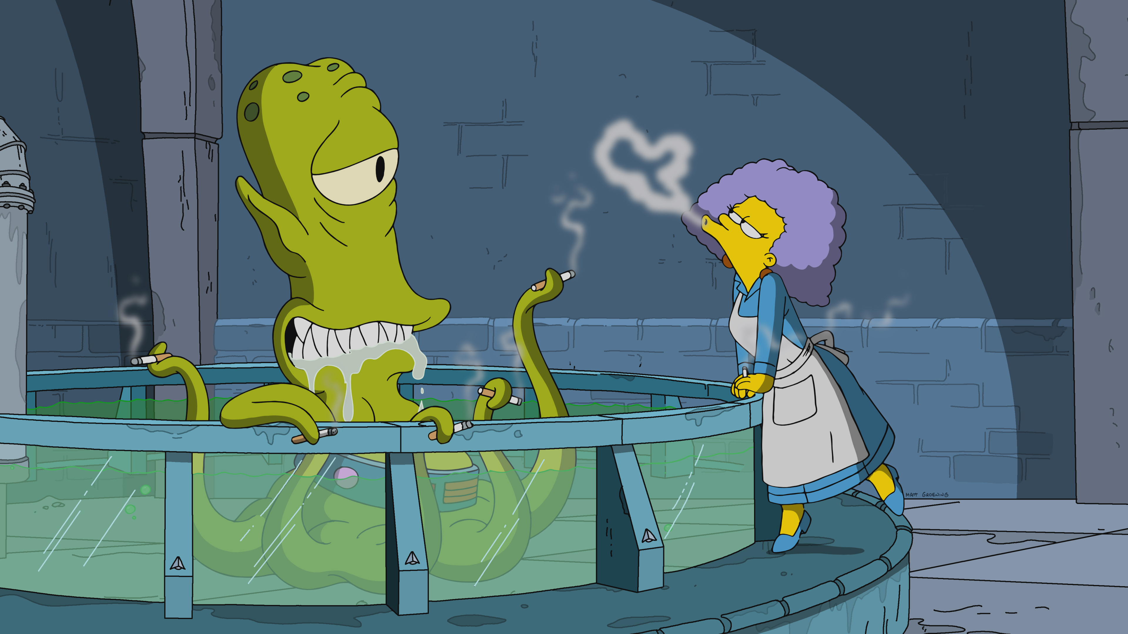 It s just this. Симпсоны Treehouse of Horror. Симпсоны трихаус. Симпсоны эпизод Treehouse of Horror XXI. Симпсоны Хэллоуин.